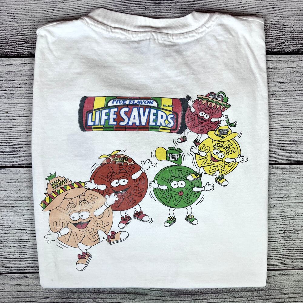 Vintage 1990s Life Savers Candy Promo Single Stitch T-shirt